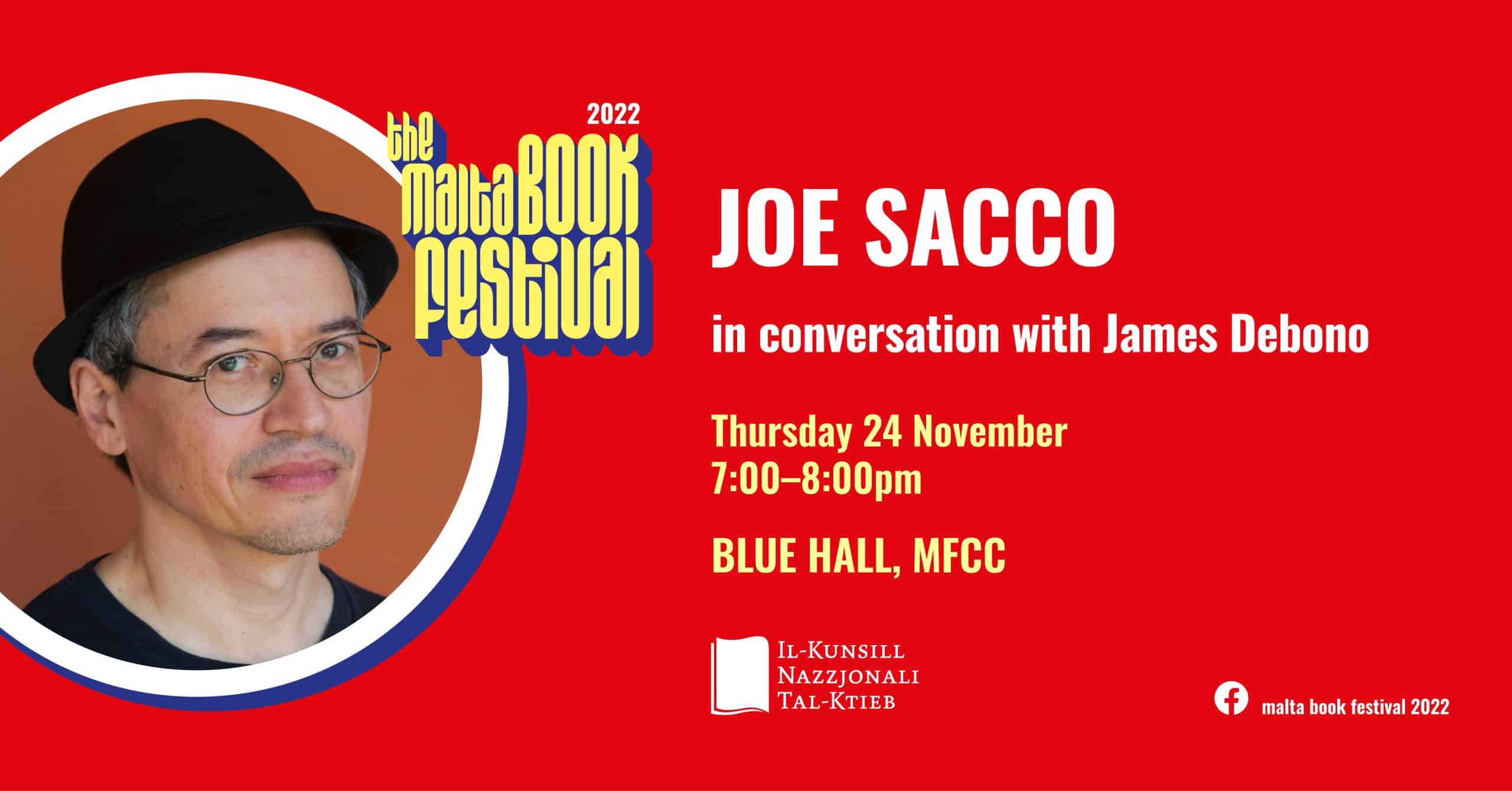 Joe Sacco f’konverżazzjoni ma’ James Debono – KNK – Blue Hall (EN)