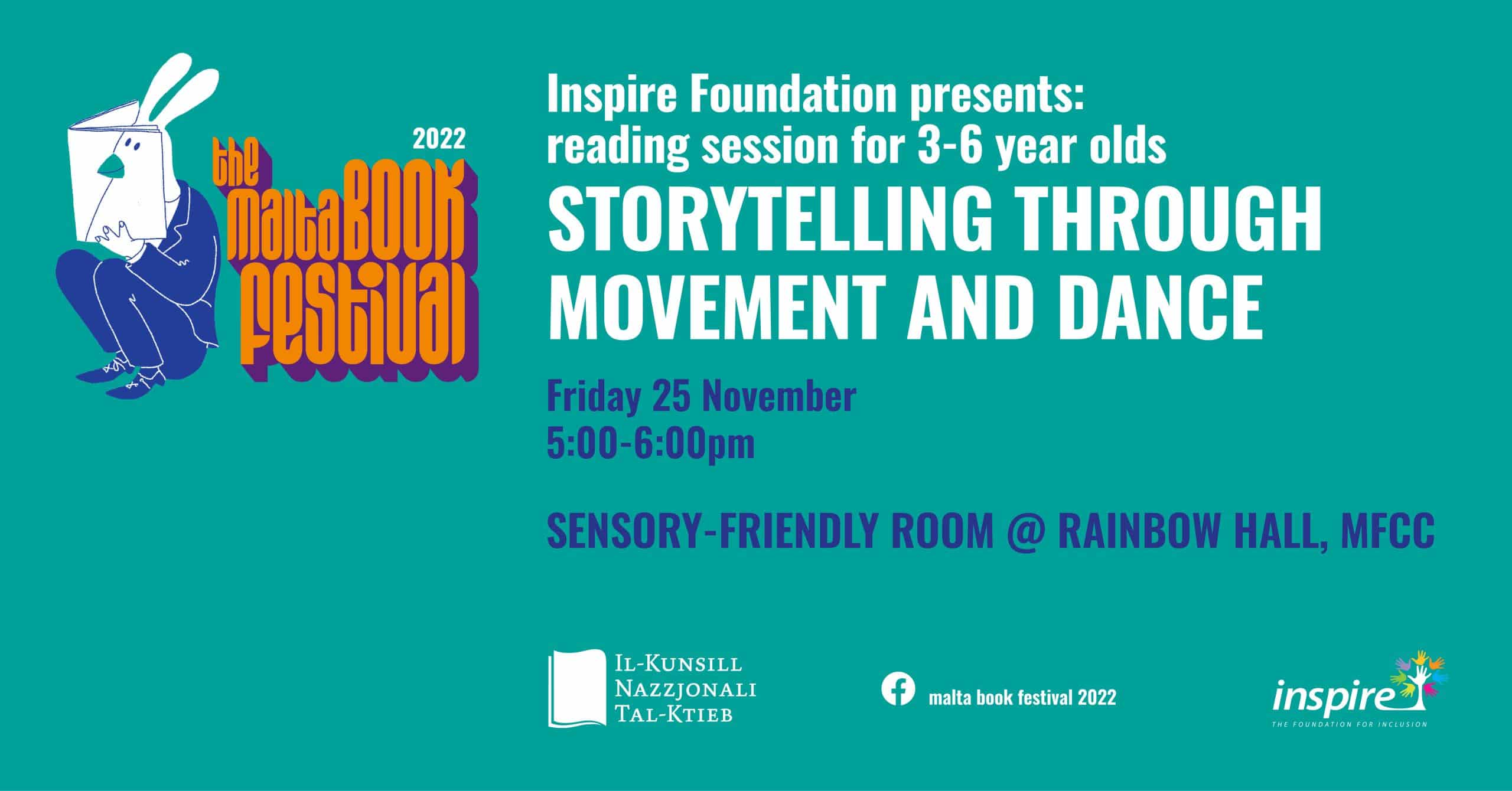 Storytelling through Movement and Dance – Inspire Foundation (3-6 years) – Sensory Friendly Room @ Rainbow Hall (EN)