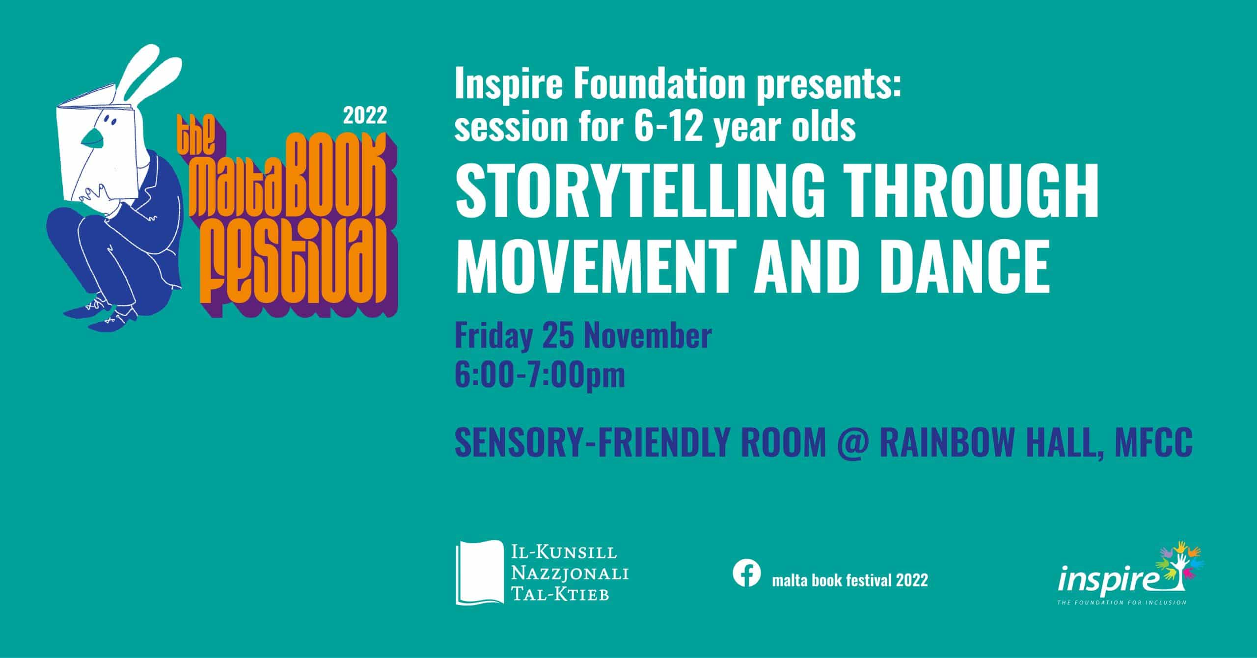 Storytelling through Movement and Dance (6-12 years) – Inspire Foundation – Sensory Friendly Room @ Rainbow Hall (EN)