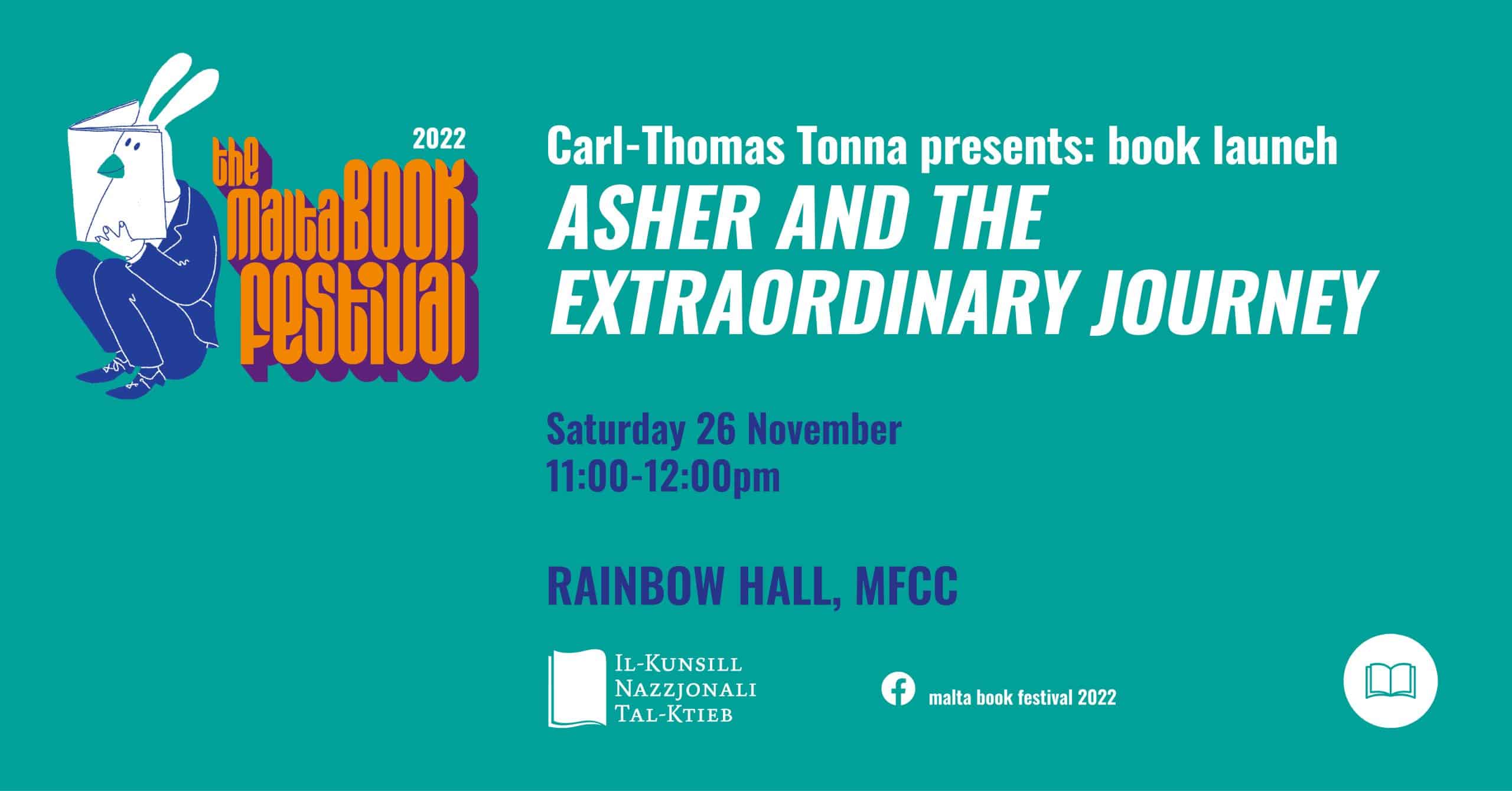 Book launch: ‘Asher and the Extraordinary Journey’ by Carl-Thomas Tonna – Rainbow Hall (EN)