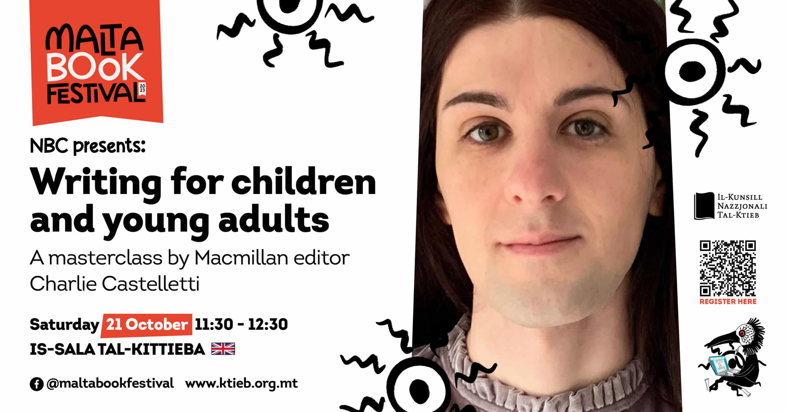 Writing for children and young adults – a masterclass by children’s books editor Charlie Castelletti – NBC – Is-Sala tal-Kittieba