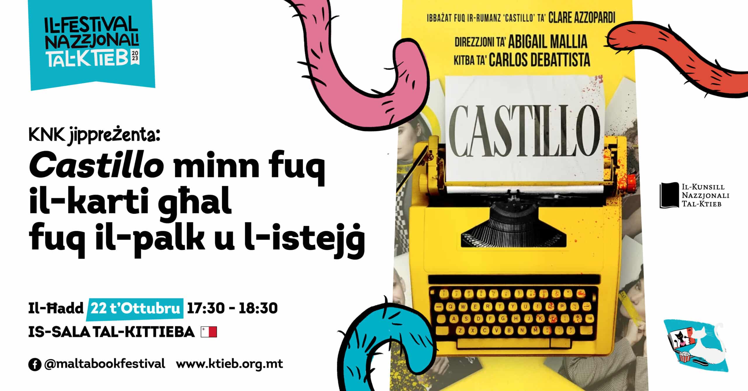 From page to stage and screen: two takes on ‘Castillo’ (Merlin Publishers) – NBC – Is-Sala tal-Kittieba