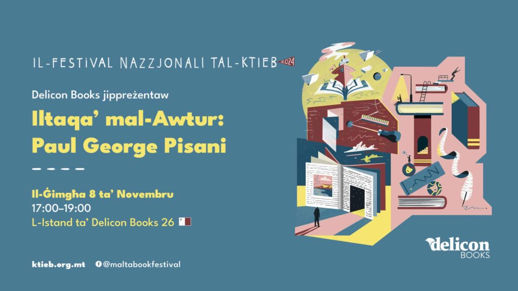 Iltaqa’ mal-Awtur: Paul George Pisani – Delicon Books  – L-Istand ta’ Delicon Books 26