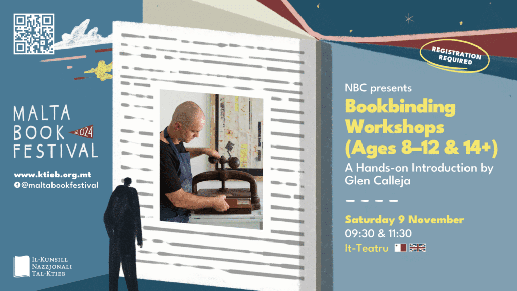 Bookbinding Workshop (Ages 14+): A Hands-On Introduction by Glen Calleja  – NBC – It-Teatru  /