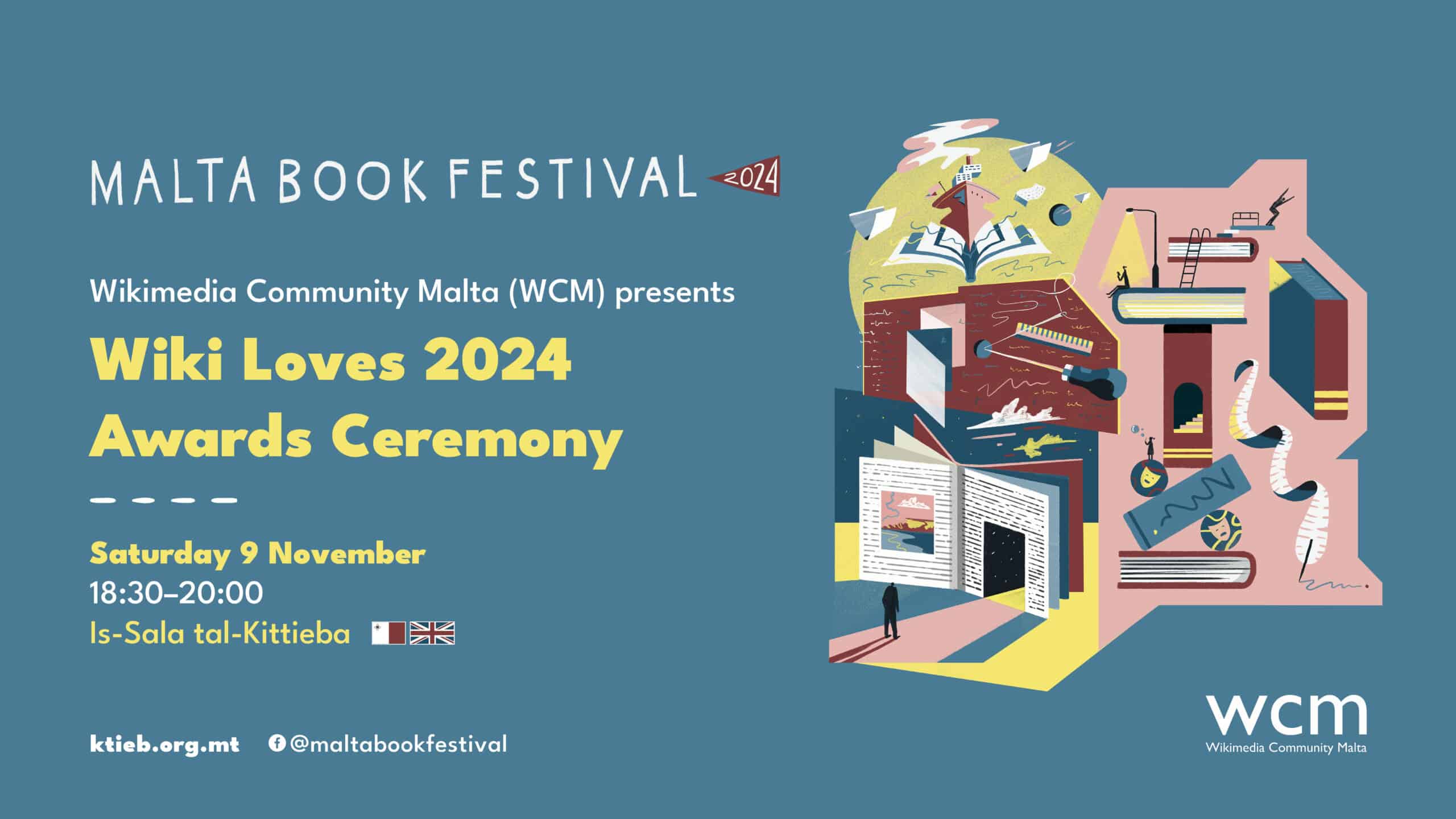 Wiki Loves 2024 Awards Ceremony – Wikimedia Community Malta (WCM) – Is-Sala tal-Kittieba   /