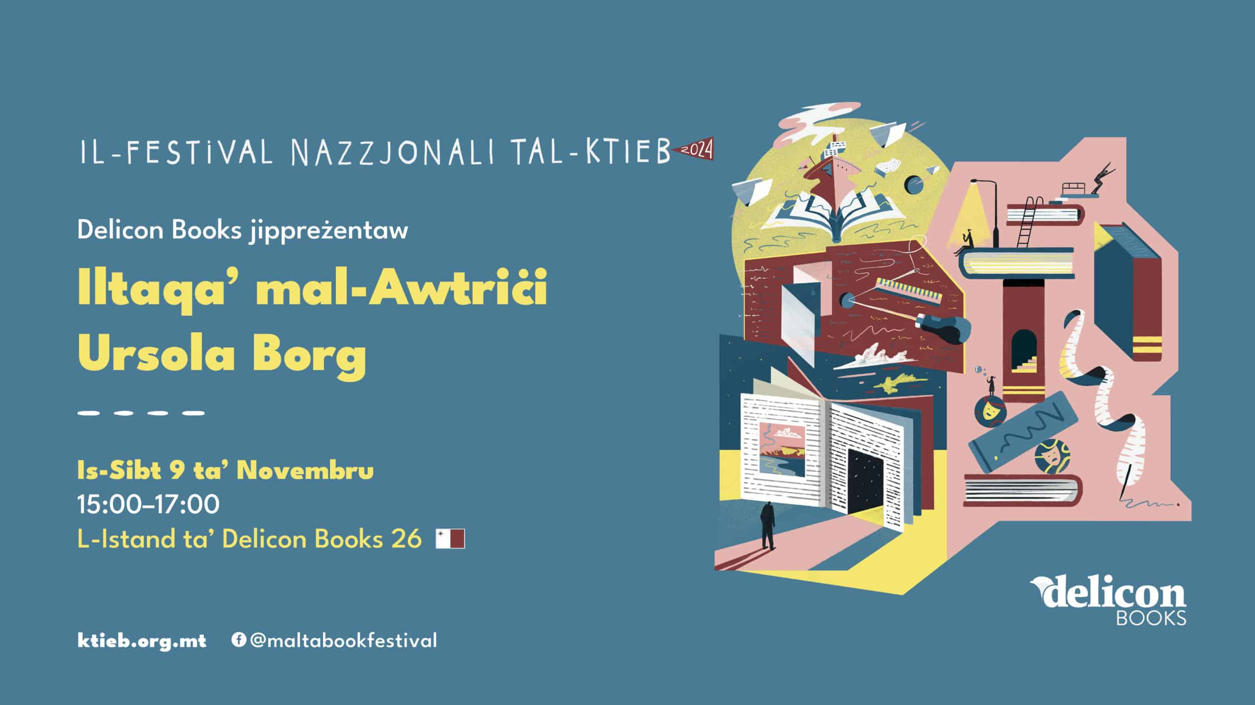 Iltaqa’ mal-Awtriċi: Ursola Borg – Delicon Books  – L-Istand ta’ Delicon Books 26