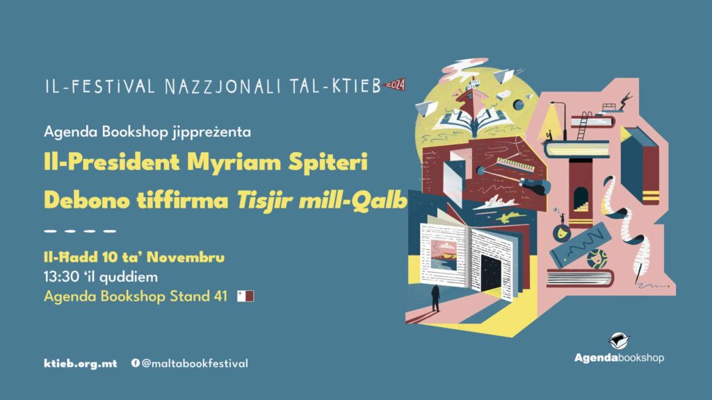 L-E.T. President Myriam Spiteri Debono tiffirma ‘Tisjir mill-Qalb’ – Agenda Bookshop – L-Istand tal-Agenda Bookshop 41