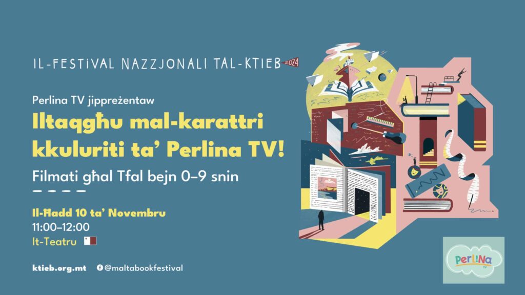 Iltaqgħu mal-karattri kkuluriti ta’ Perlina TV!: Filmati għal Tfal bejn 0–9 snin – Perlina TV – It-Teatru