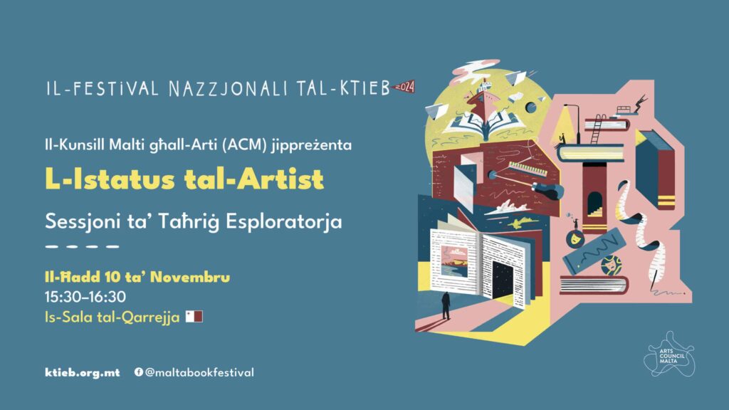 L-Istatus tal-Artist: Sessjoni ta’ Taħriġ Esploratorja – Il-Kunsill Malti għall-Arti (ACM) – Is-Sala tal-Qarrejja