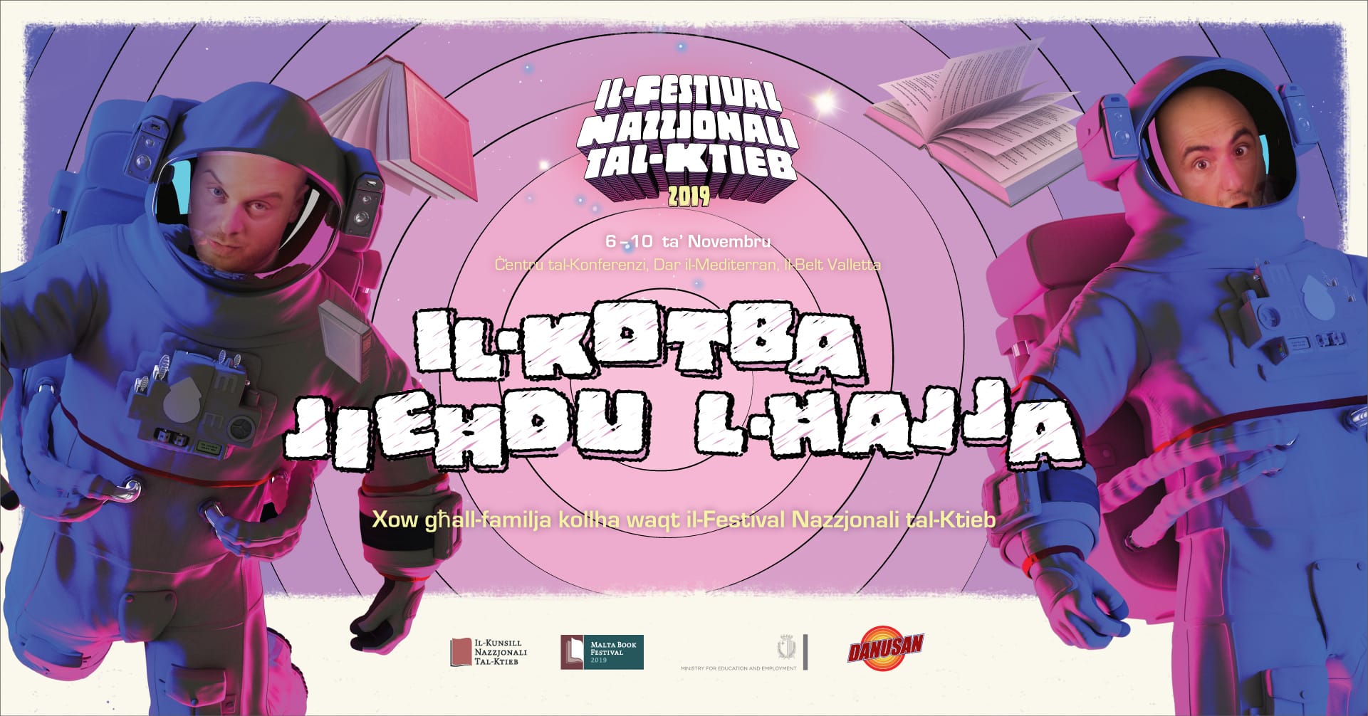 Image of ‘Il-Kotba Jieħdu l-Ħajja’ (Books Come to Life) at the Malta Book Festival 2019